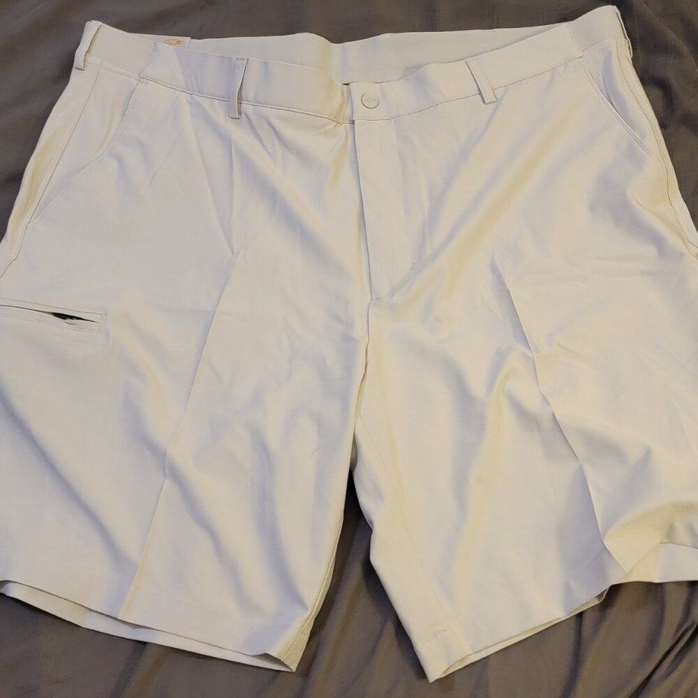 Greg Norman ML75 MICROLUX 9" 5-POCKET SHORT Grey